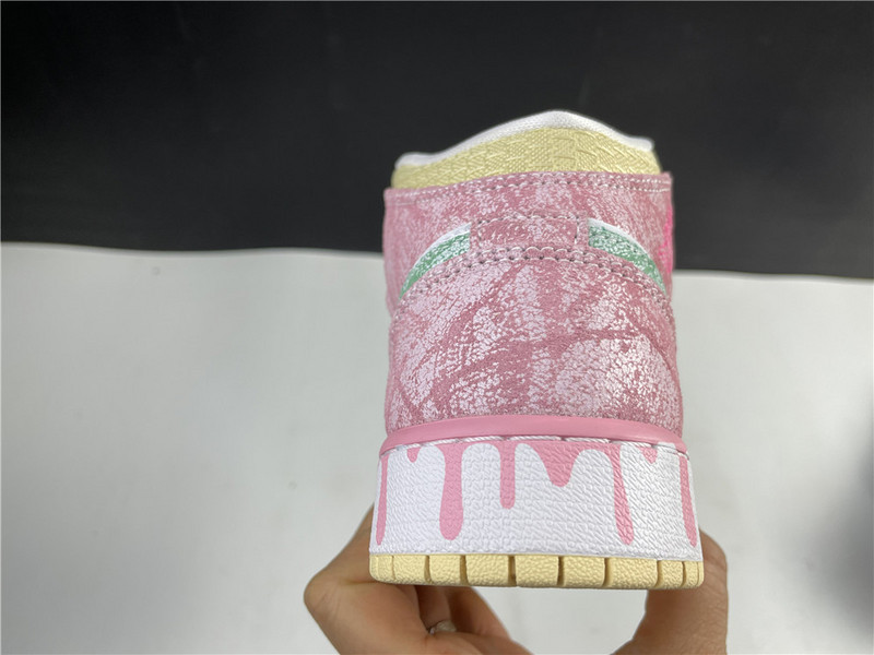 jordan 1 mid paint drip (gs) - dd1666-100