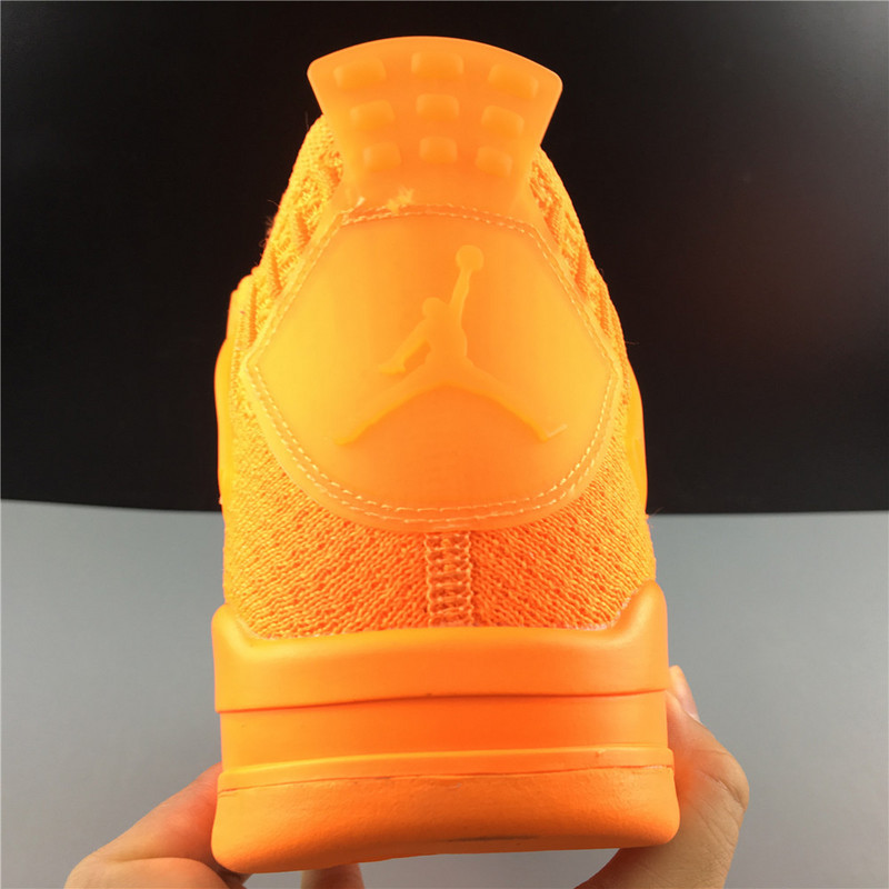 jordan 4 retro flyknit orange aq3559-800