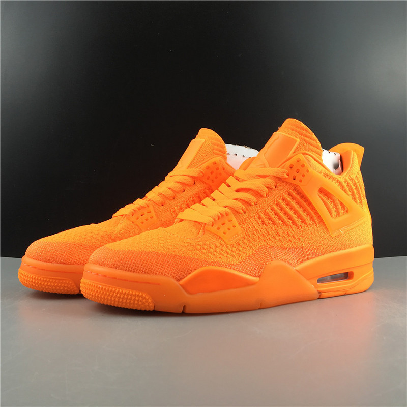 jordan 4 retro flyknit orange aq3559-800