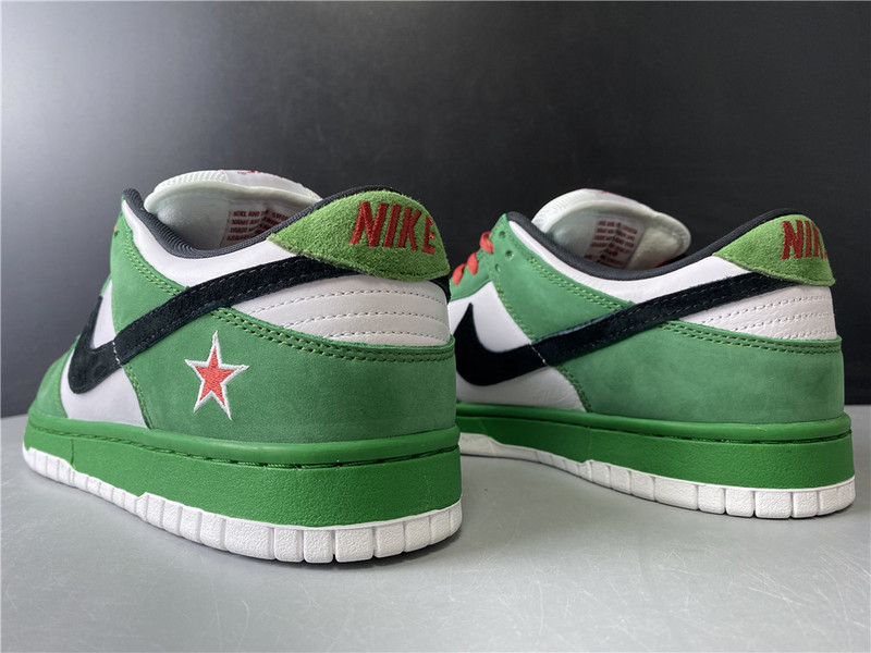 nike dunk low pro sb heineken 304292-302