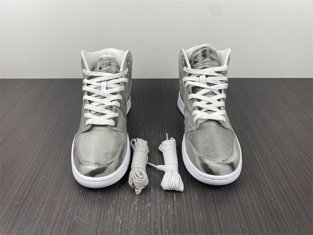 nike dunk high clot metallic silver - dh4444-900