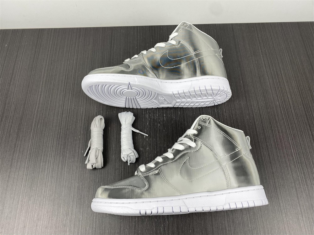 nike dunk high clot metallic silver - dh4444-900