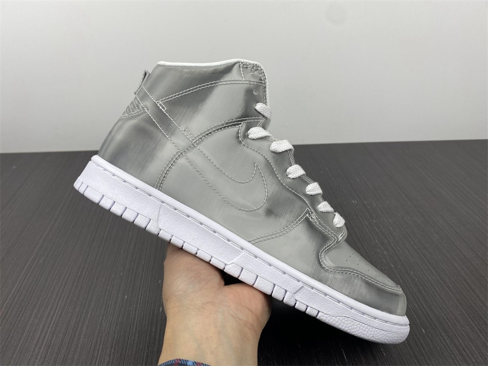nike dunk high clot metallic silver - dh4444-900
