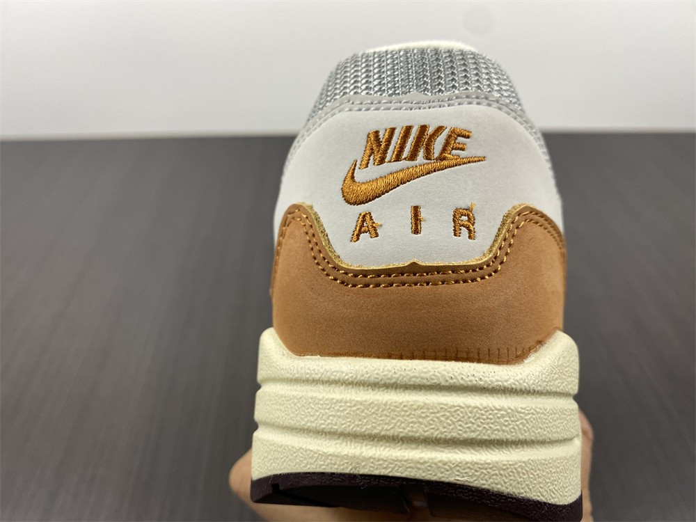 patta nike air max 1 rush maroon dh1348-001