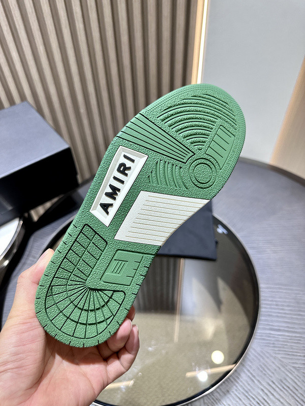 amiri skel top leather sneakers