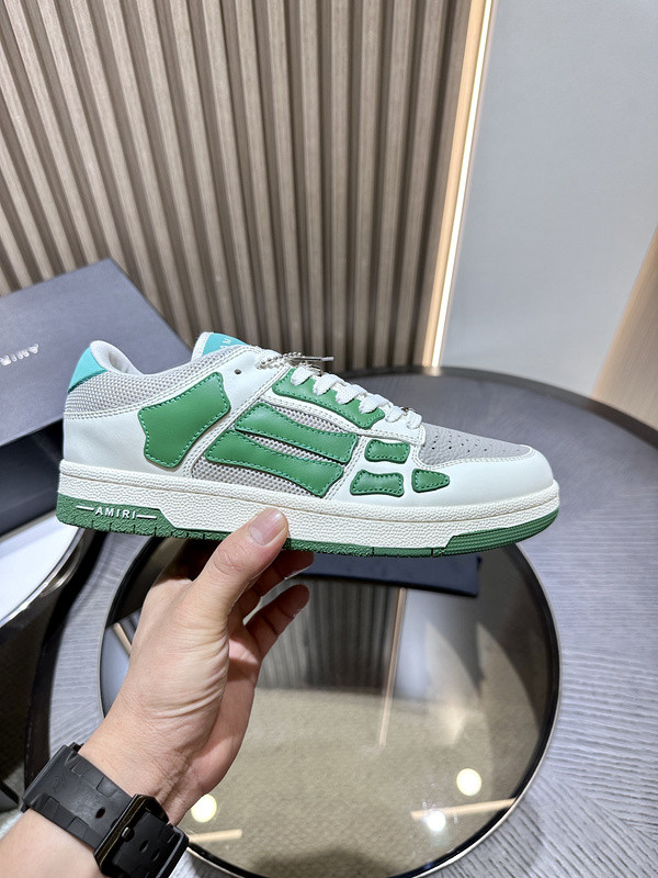 amiri skel top leather sneakers