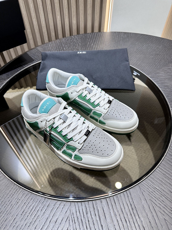 amiri skel top leather sneakers