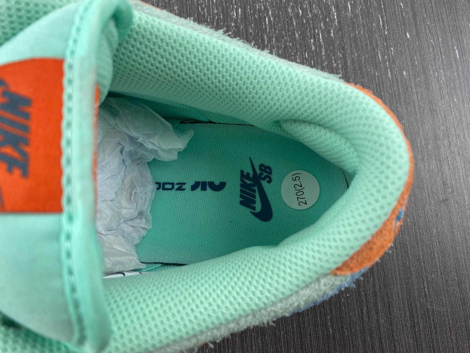 nike sb dunk low orange aqua dv5429-800