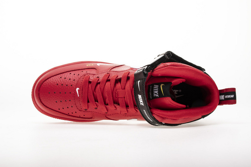 air force 1 mid utility university red 804609-605