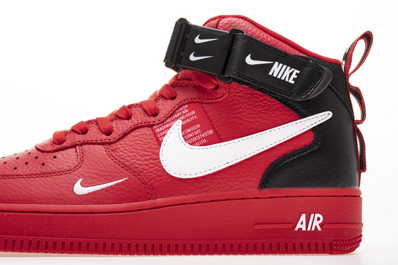 air force 1 mid utility university red 804609-605