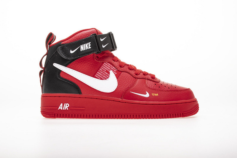air force 1 mid utility university red 804609-605