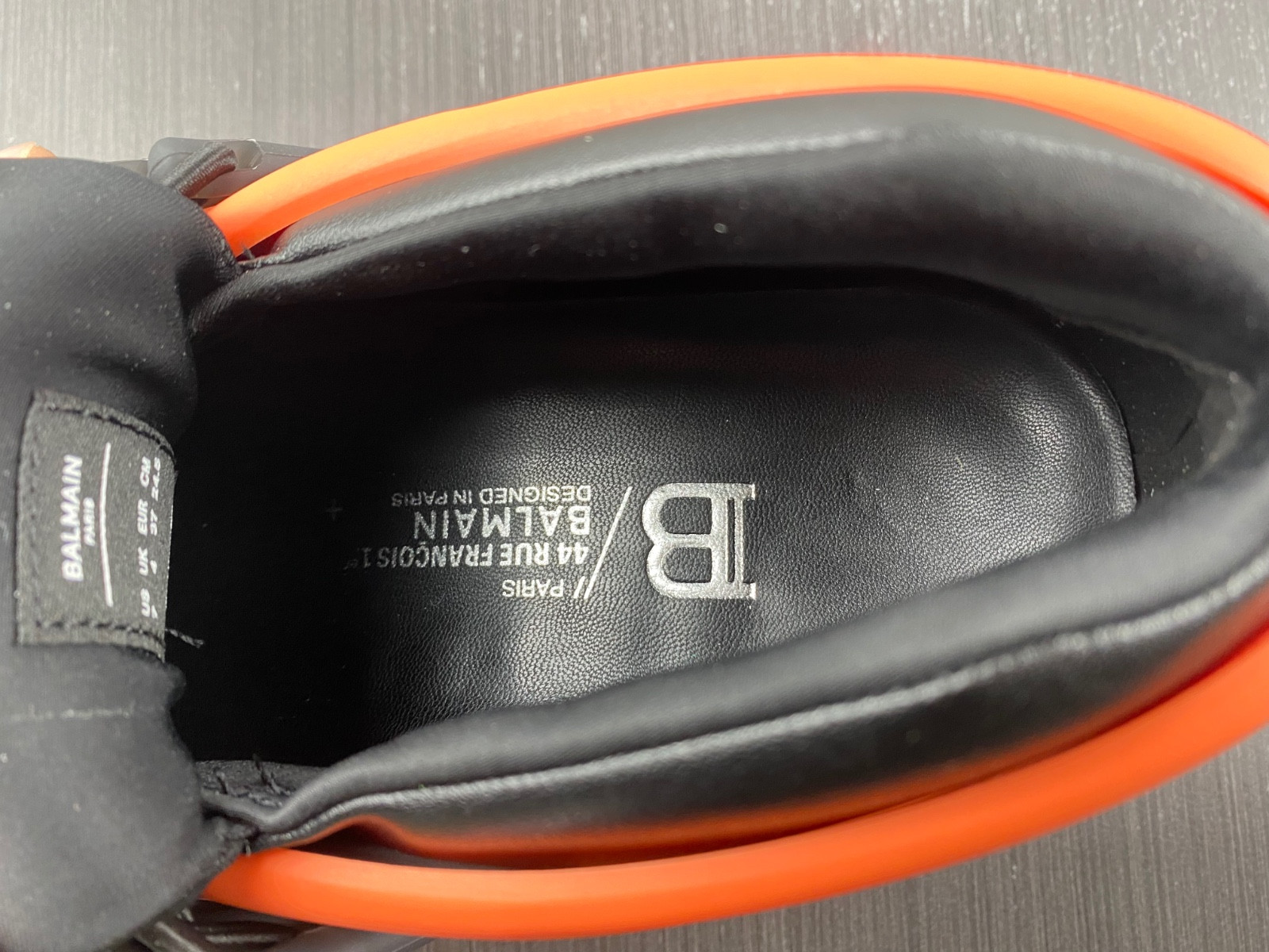 balmain neoprene and leather unicorn low-top sneakers ym1vj309