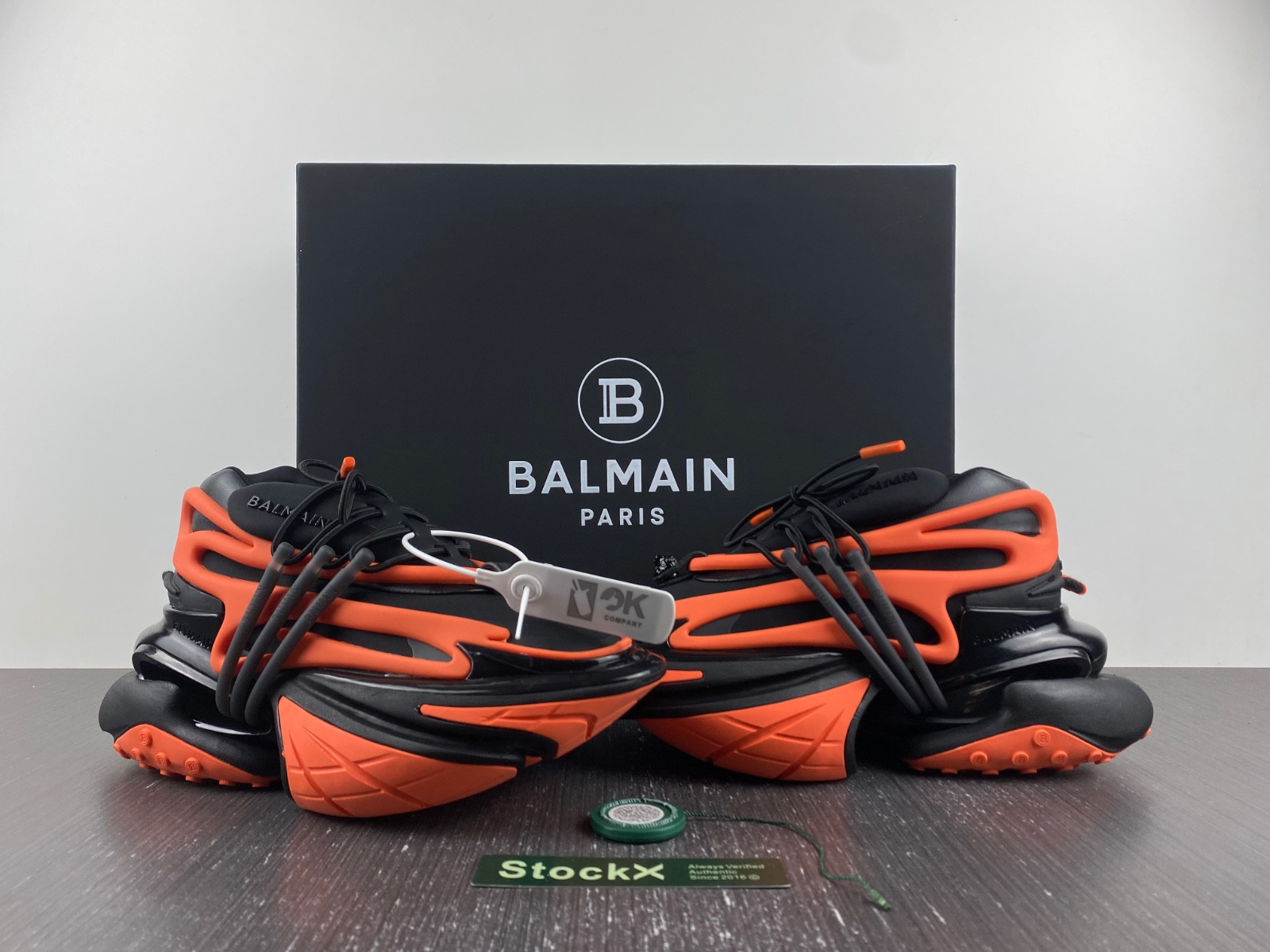 balmain neoprene and leather unicorn low-top sneakers ym1vj309