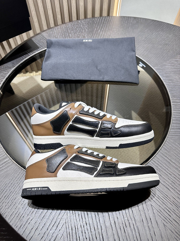 amiri skel top leather sneakers