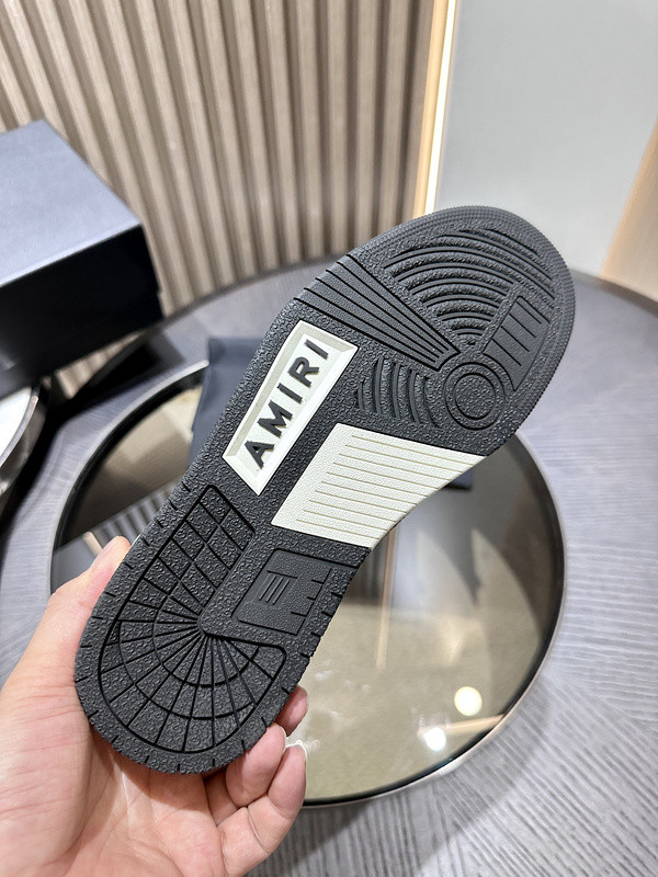 amiri skel top leather sneakers