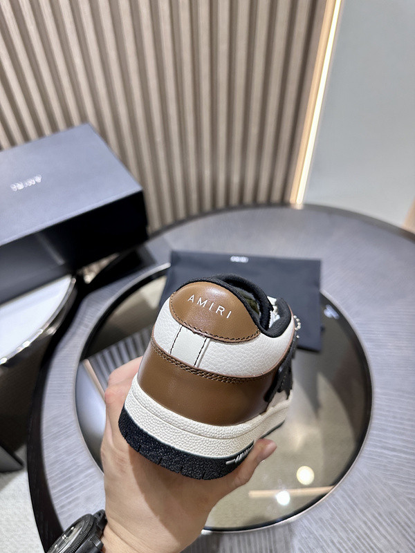 amiri skel top leather sneakers