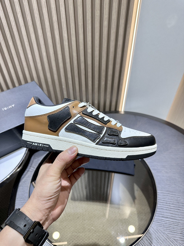 amiri skel top leather sneakers