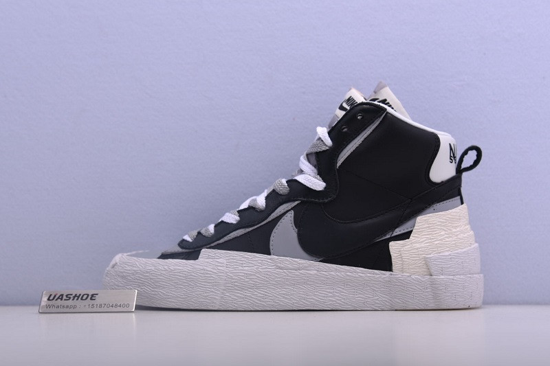 nike blazer high sacai black grey bv0072-002