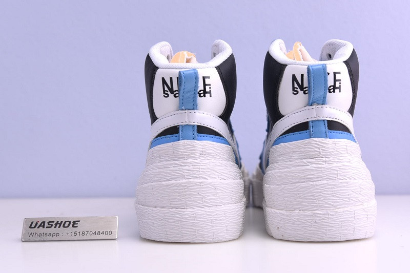 nike blazer high sacai white black legend blue bv0072-001