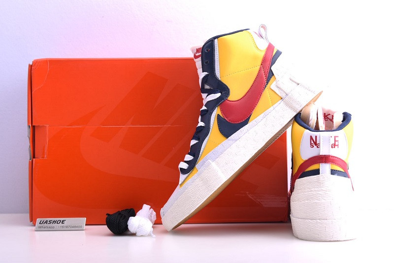 nike blazer high sacai snow beach bv0072-700