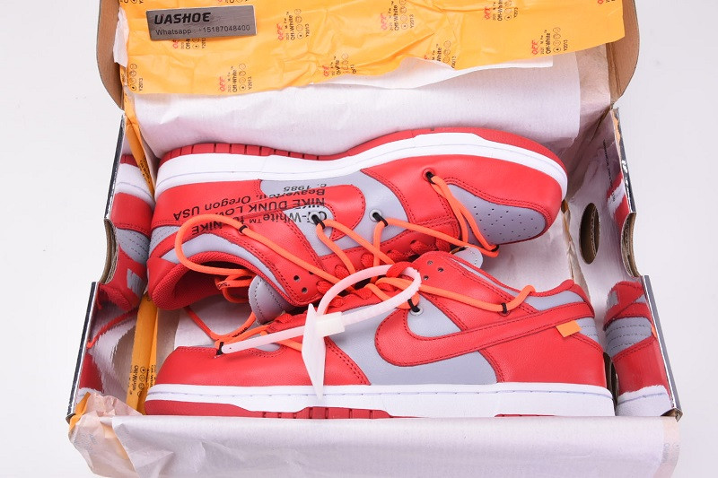 nike dunk low owt university red ct0856-600