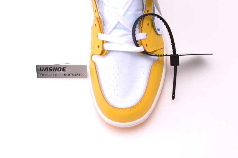 nike air jordan 1 unc yellow otw aq0818-149