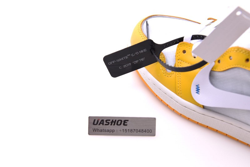 nike air jordan 1 unc yellow otw aq0818-149