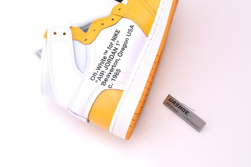 nike air jordan 1 unc yellow otw aq0818-149