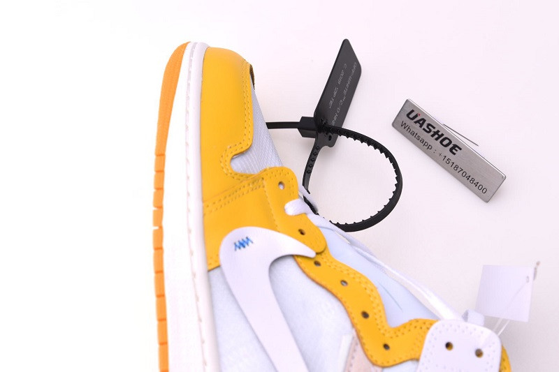 nike air jordan 1 unc yellow otw aq0818-149
