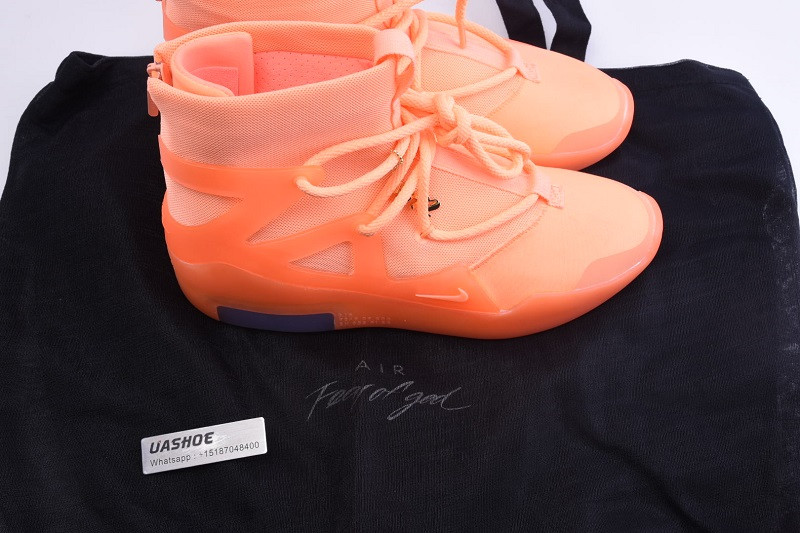 nike air fear of god 1 orange pulse ar4237-800