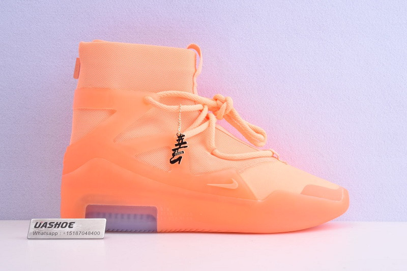 nike air fear of god 1 orange pulse ar4237-800