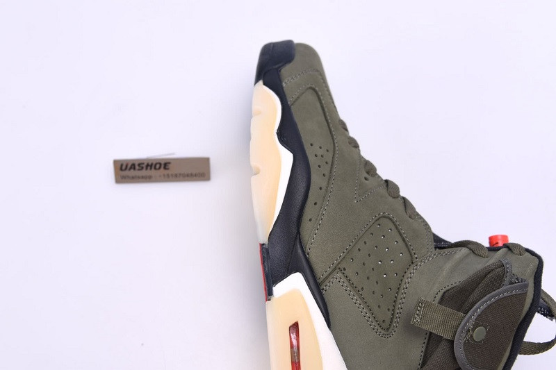 travis scott air jordan 6 medium olive cactus jack cn1084-200