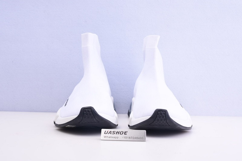 Ba*len*cia*ga speed trainer sneakers all white