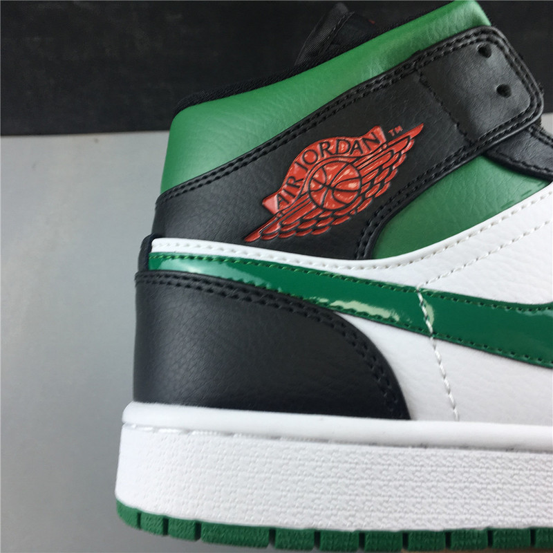 jordan 1 mid green toe 554724-067