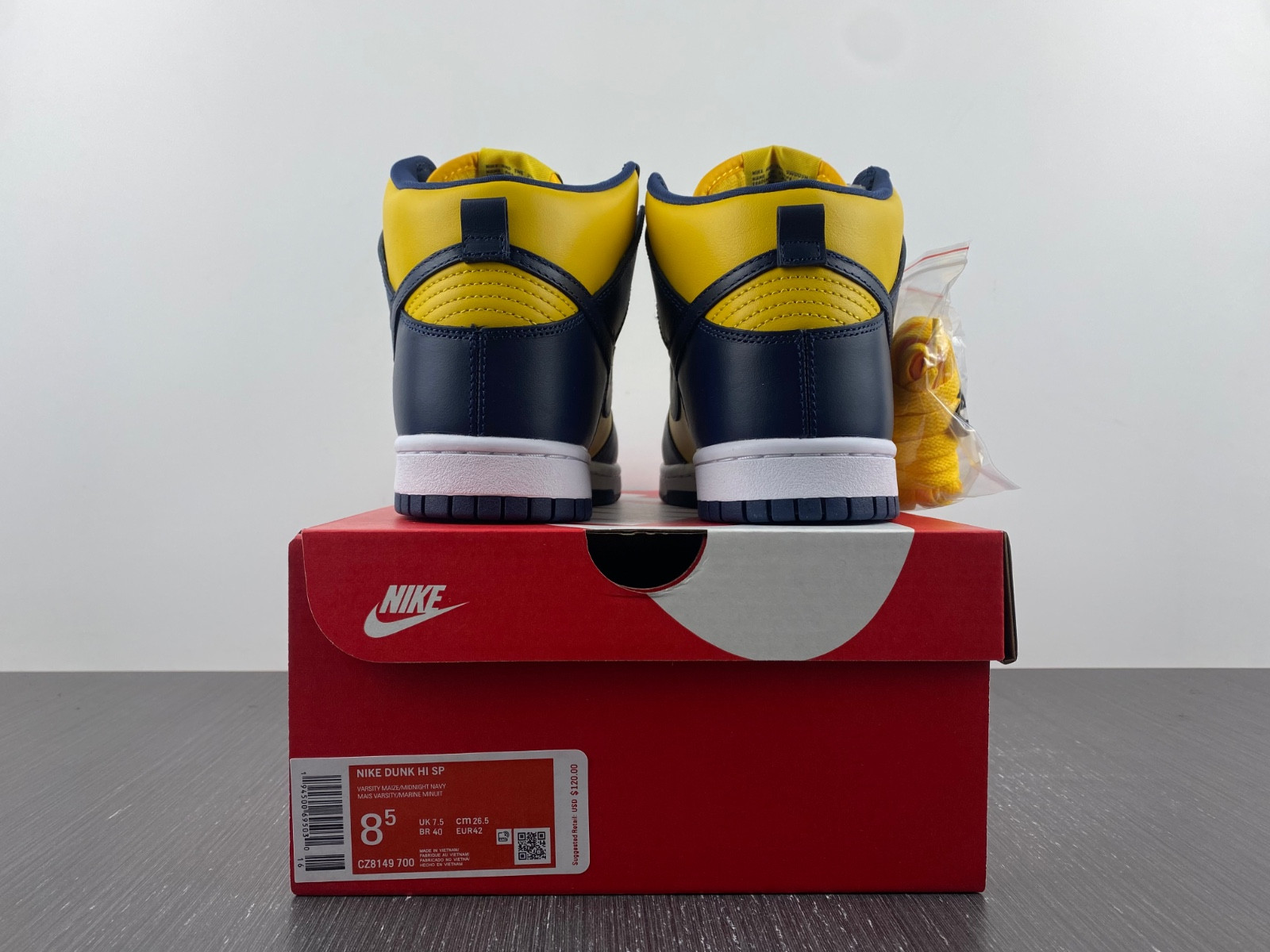 nike dunk high michigan (2020) - cz8149-700