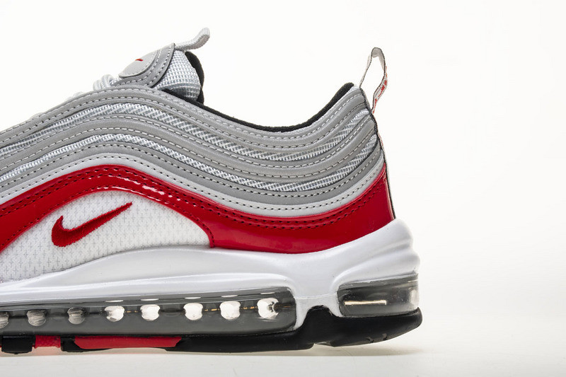 nike air max 97 pure platinum/university red 921826 -009