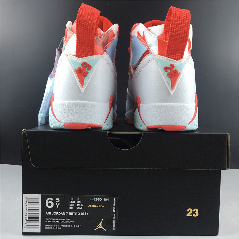 jordan 7 retro topaz mist (gs) 442960-104