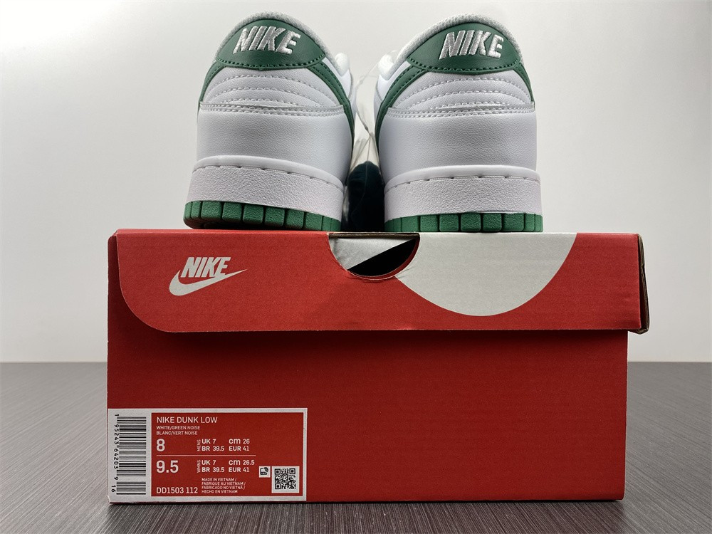 nike dunk low white green noise (w) - dd1503-112