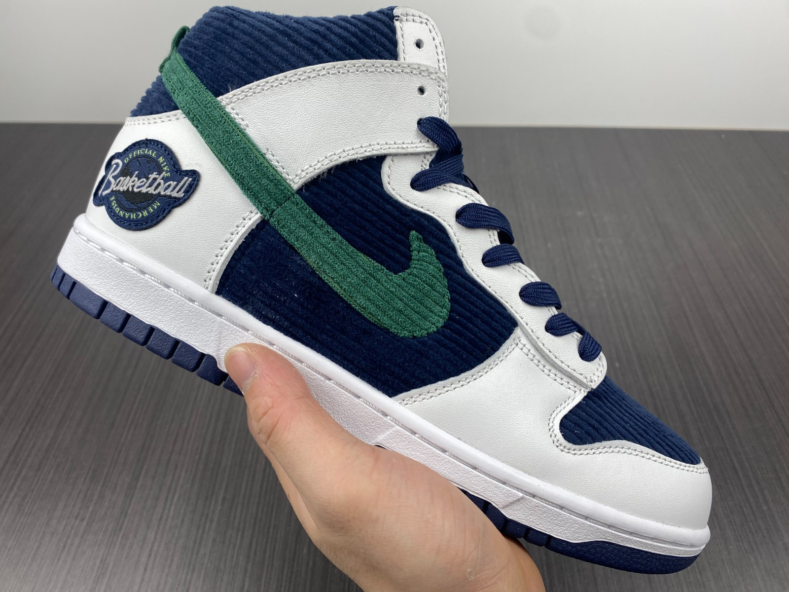 nike dunk high sports specialties white navy dh0953 400