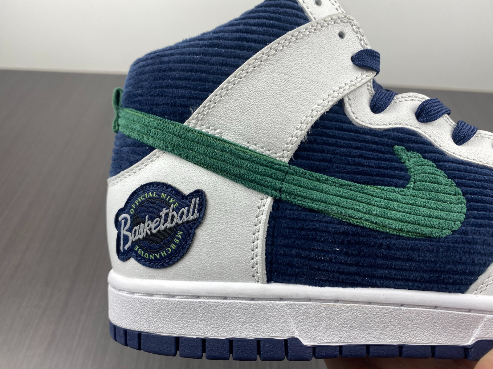 nike dunk high sports specialties white navy dh0953 400