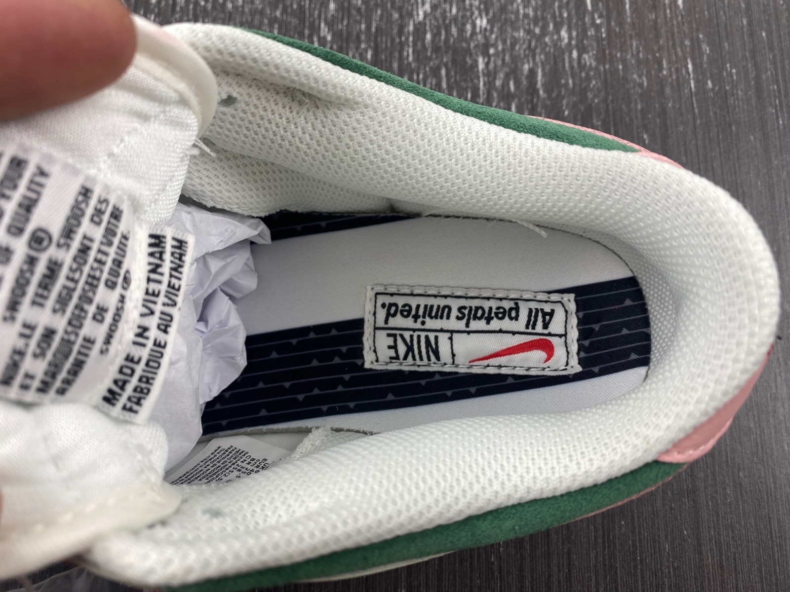 nike dunk low se all petals united fir green (women