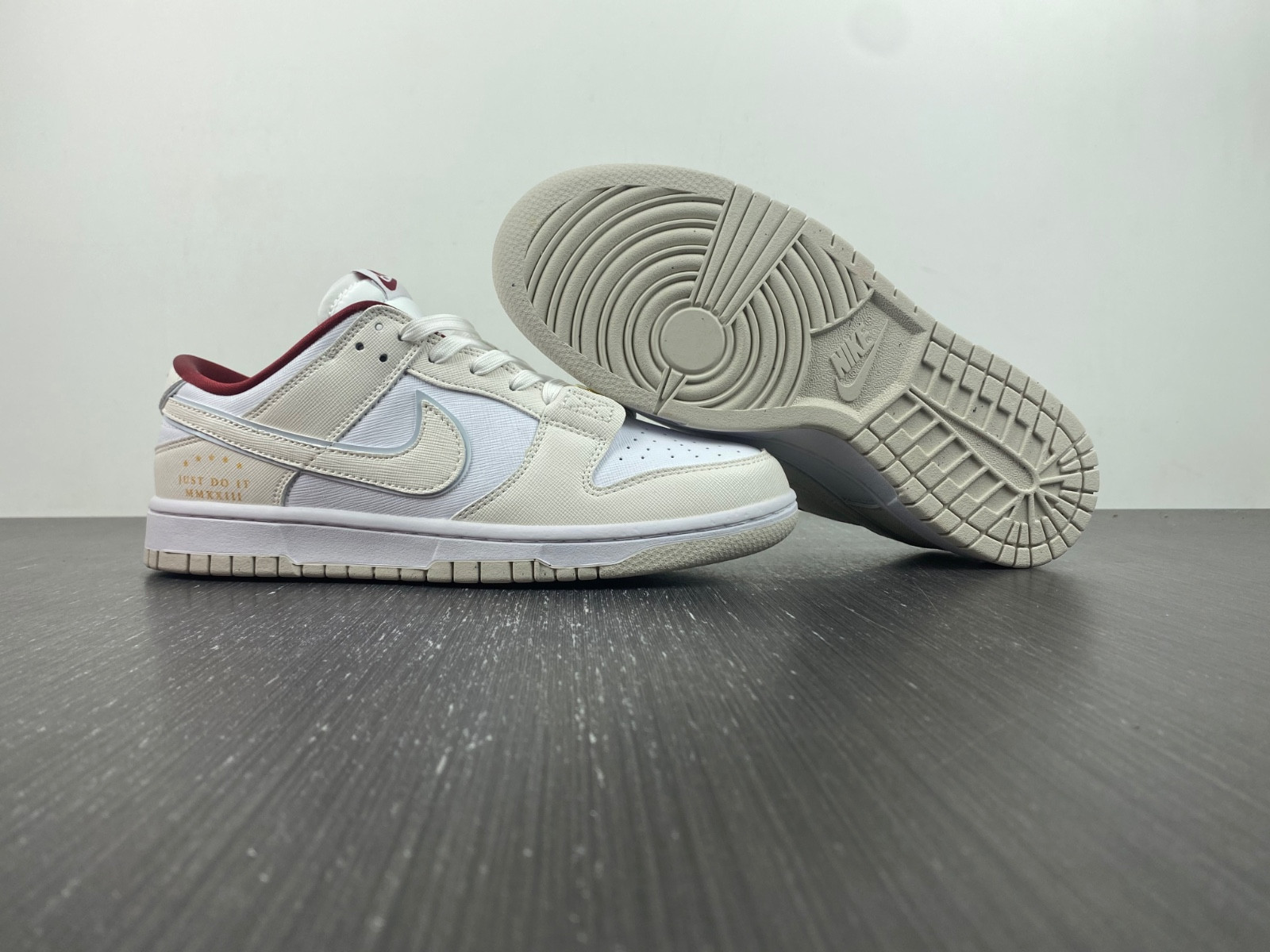 nike dunk low se just do it white phanT0m (women