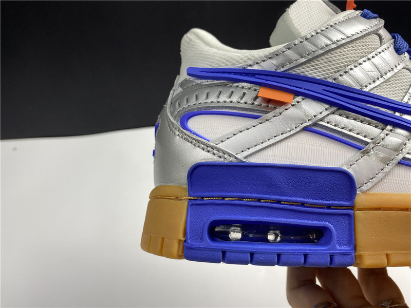 owt x nike air rubber dunk “university blue” cu6015-100