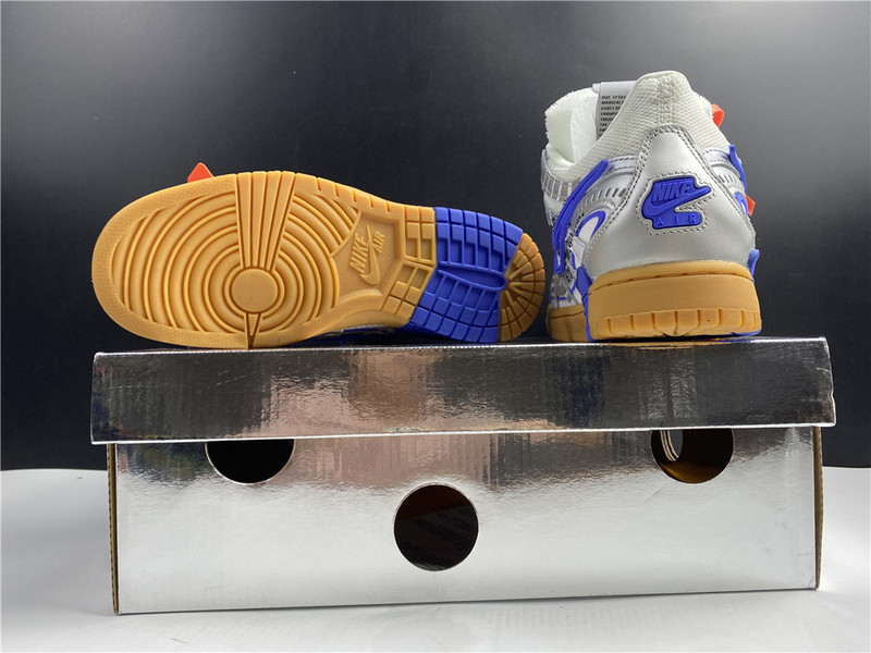 owt x nike air rubber dunk “university blue” cu6015-100