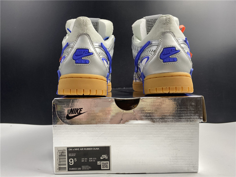 owt x nike air rubber dunk “university blue” cu6015-100