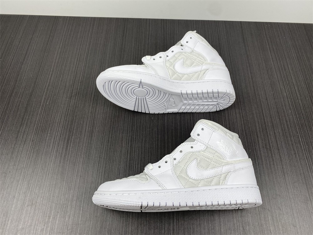 jordan 1 mid quilted white (w) - db6078-100