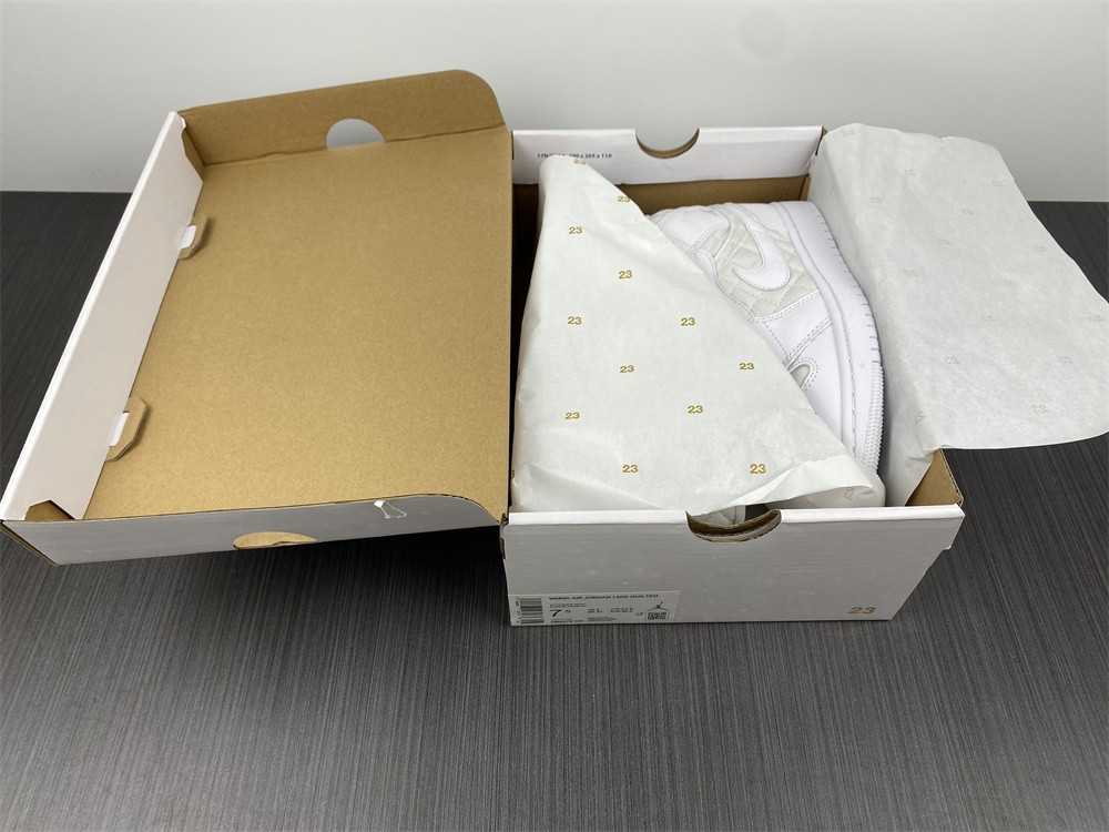 jordan 1 mid quilted white (w) - db6078-100