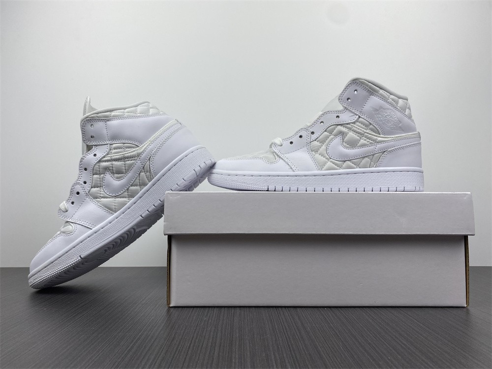 jordan 1 mid quilted white (w) - db6078-100