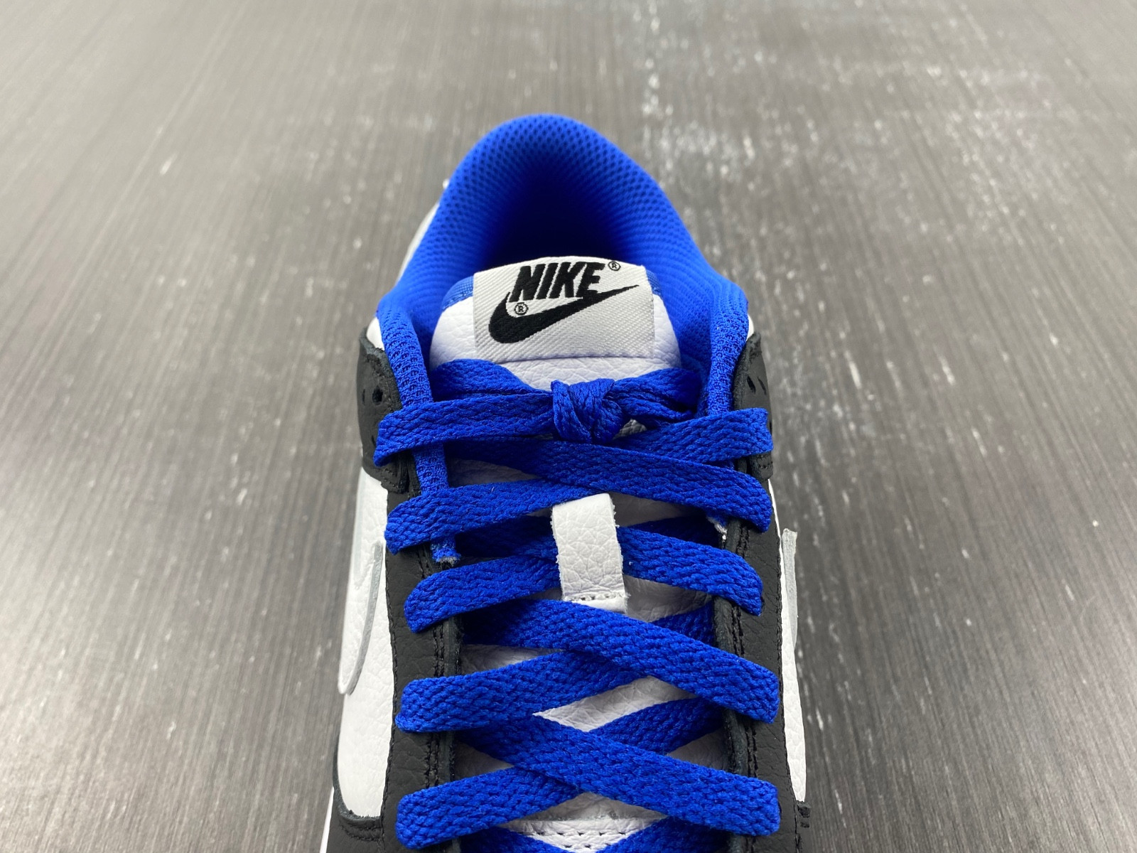 nike dunk low white black royal - fd9064-110