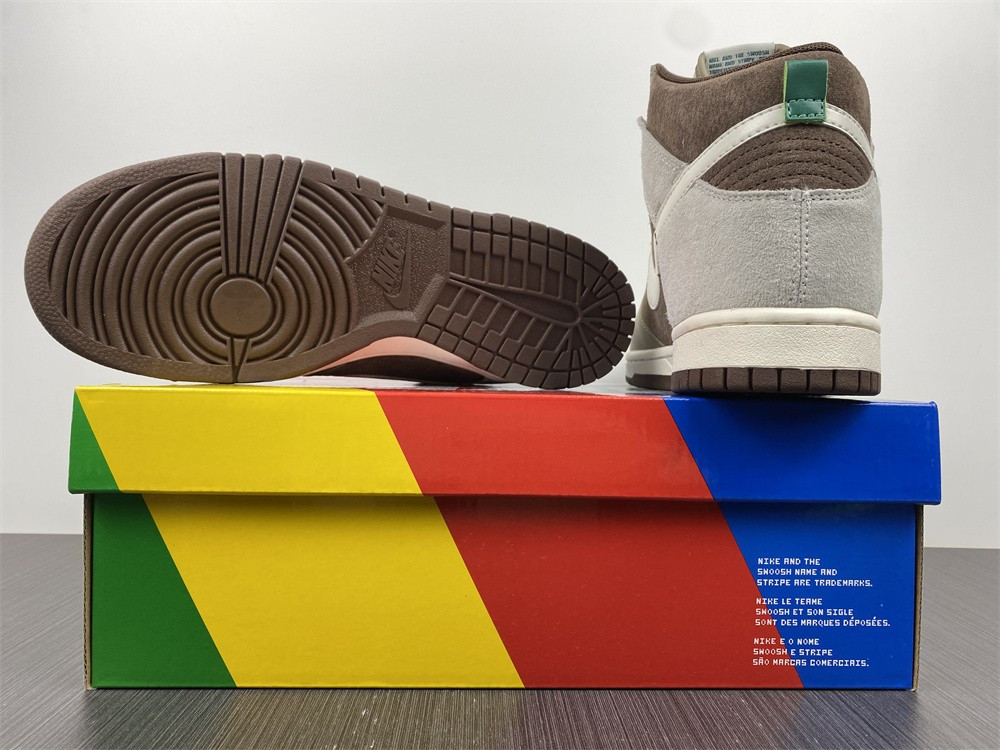 nike dunk high light chocolate - dh5348-100